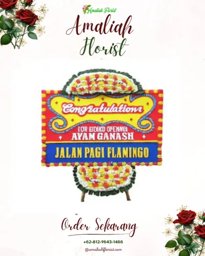 Bunga Papan Congratulation di Aek Tampang